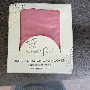 Copper Pearl Pink Diaper Changing Pad Cover